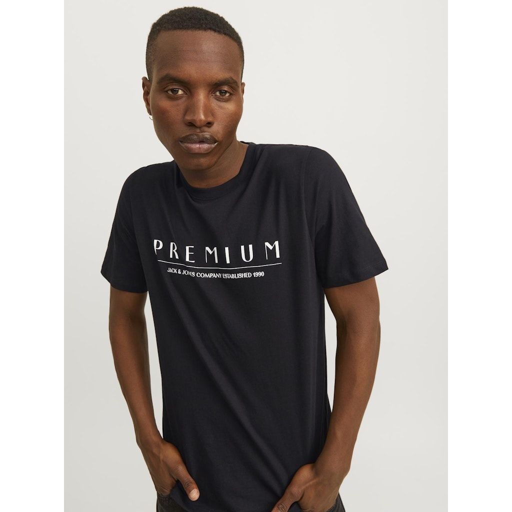 JACK & JONES Marškinėliai vyrams, Juoda, JPRSTAR TEE SS CREW 7
