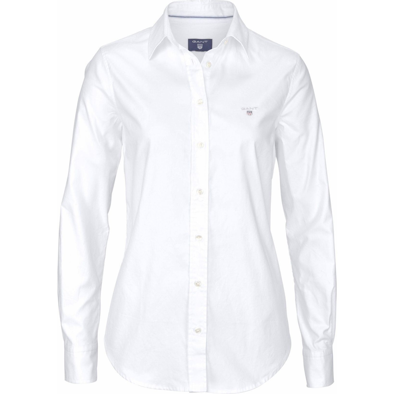 GANT Marškiniai moterims, Balta, STRETCH OXFORD SOLID 1