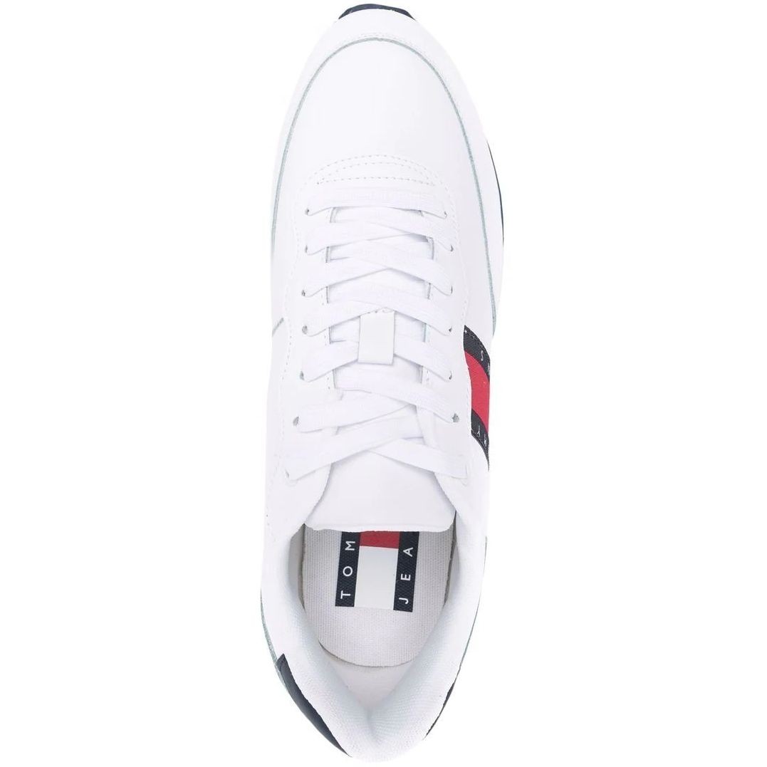 TOMMY JEANS Bateliai - vyrams, Balta, RUNNER SHOES 4
