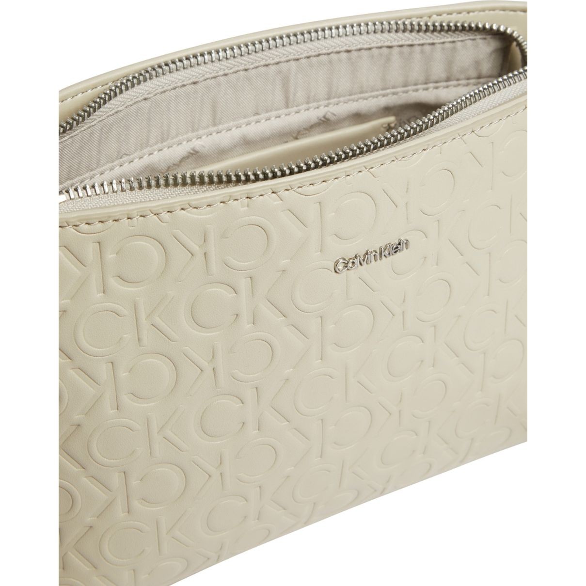 CALVIN KLEIN Rankinė per petį moterims, Smėlio, Must  mono crossbody 3