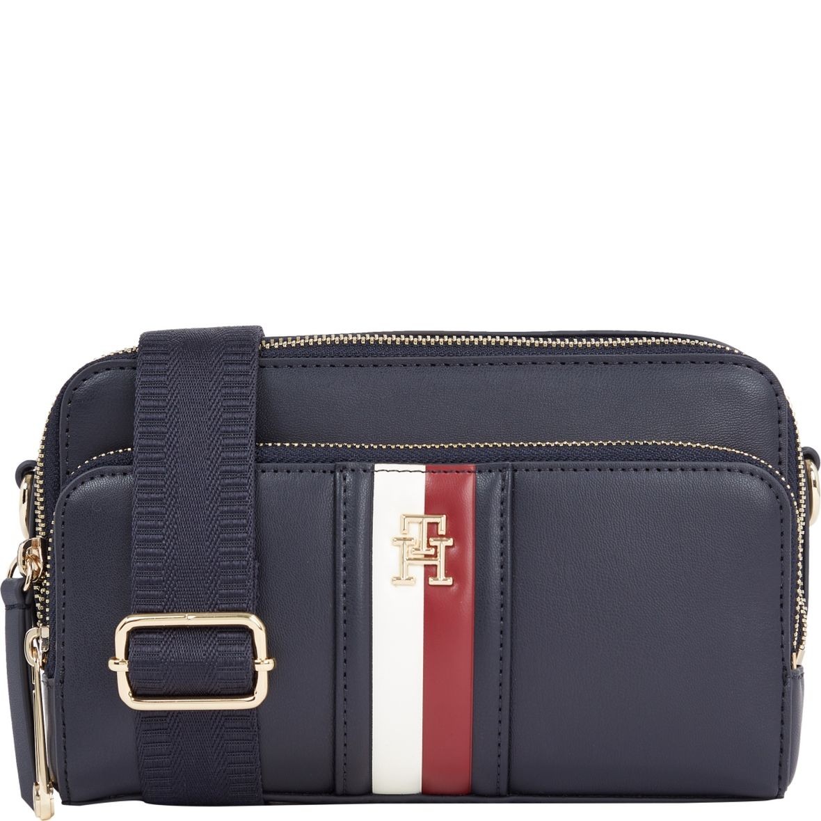 TOMMY HILFIGER Rankinė per petį moterims, Mėlyna, Iconic camera bagffy 1