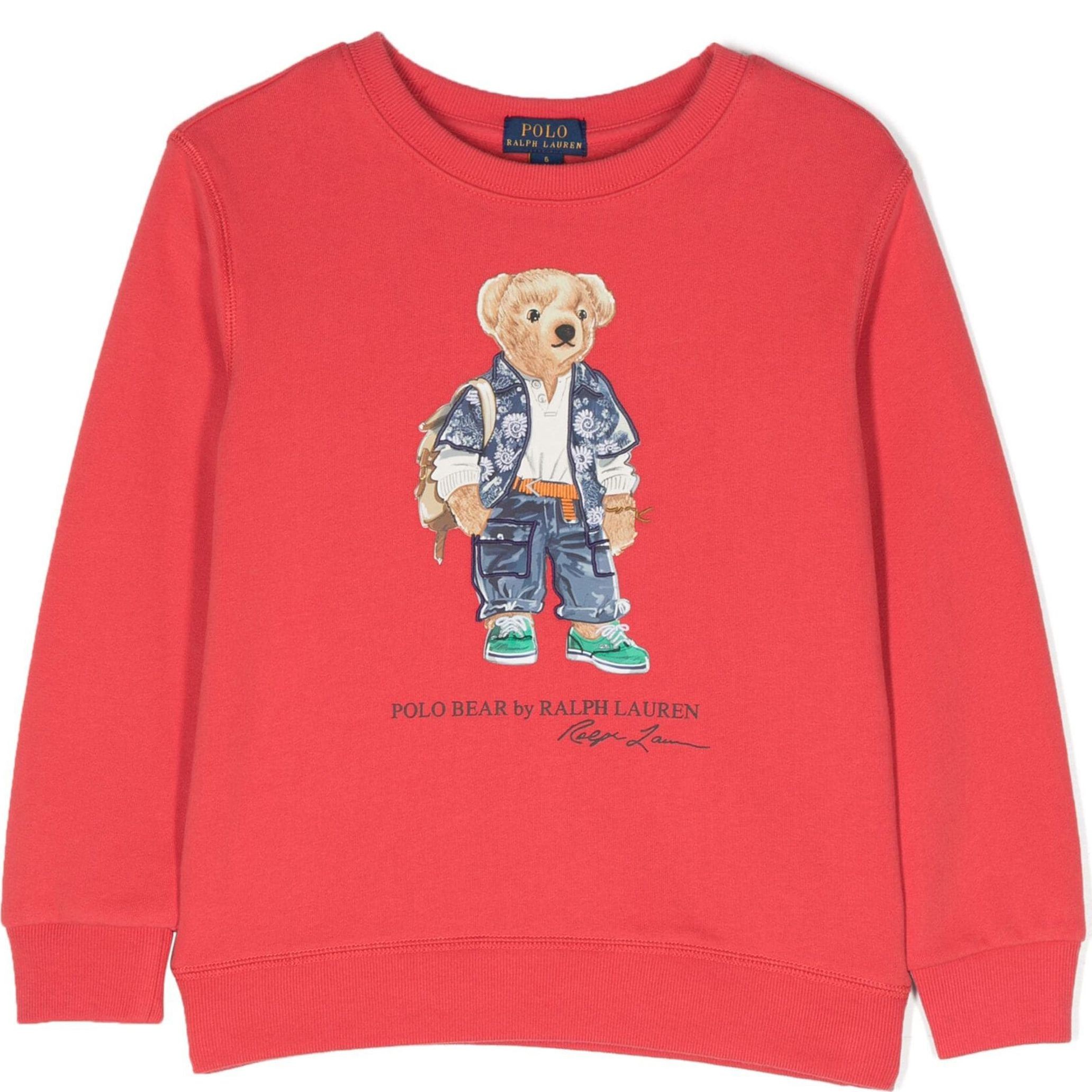 RALPH LAUREN KIDS Sportinis nertinis berniukams, Raudona, Sweatshirt 1
