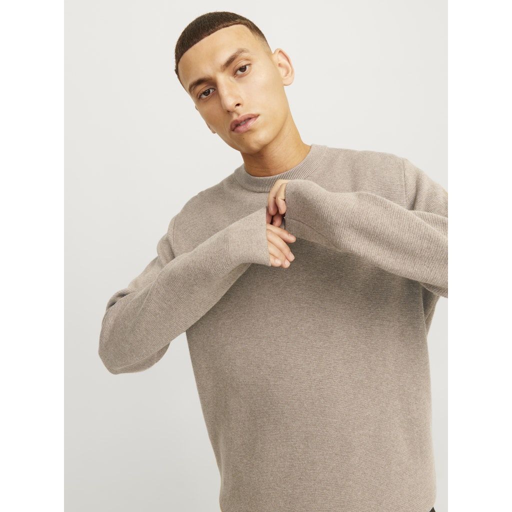 JACK & JONES Megztinis vyrams, Ruda, Milano stitch knit crew neck 5