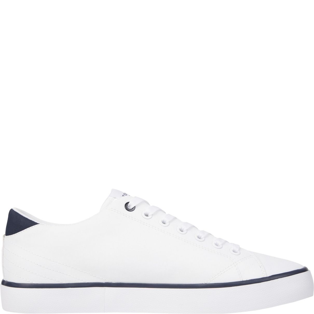 TOMMY HILFIGER Laisvalaikio bateliai vyrams, Balta, Vulc low stripes mesh leisure 5
