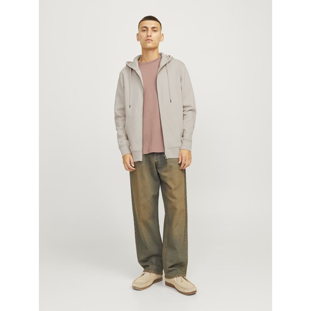 JACK & JONES Džemperis vyrams, Smėlio, Star basic sweat zip hood 6