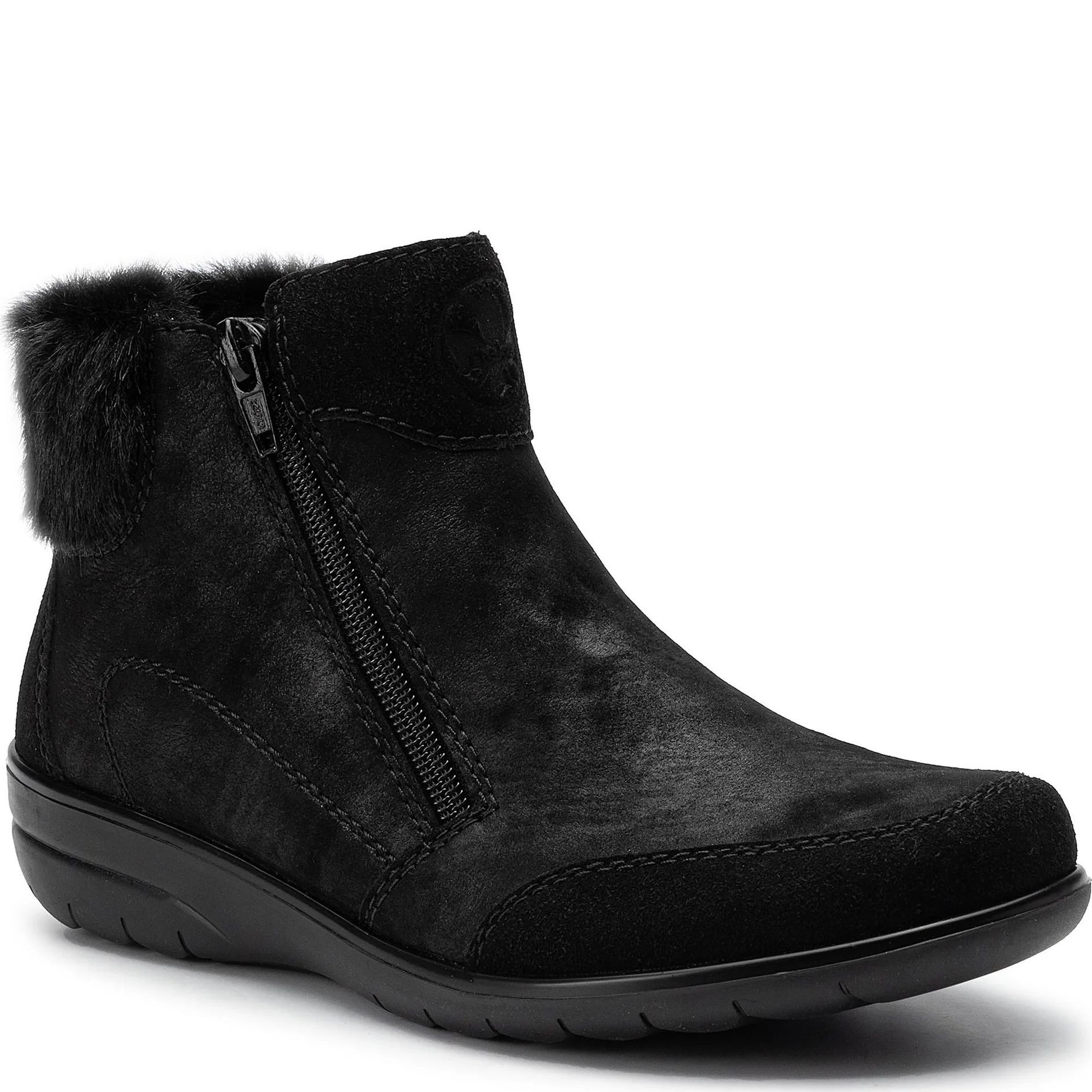 RIEKER Aulinukai moterims, Juoda, BOOTIES 1