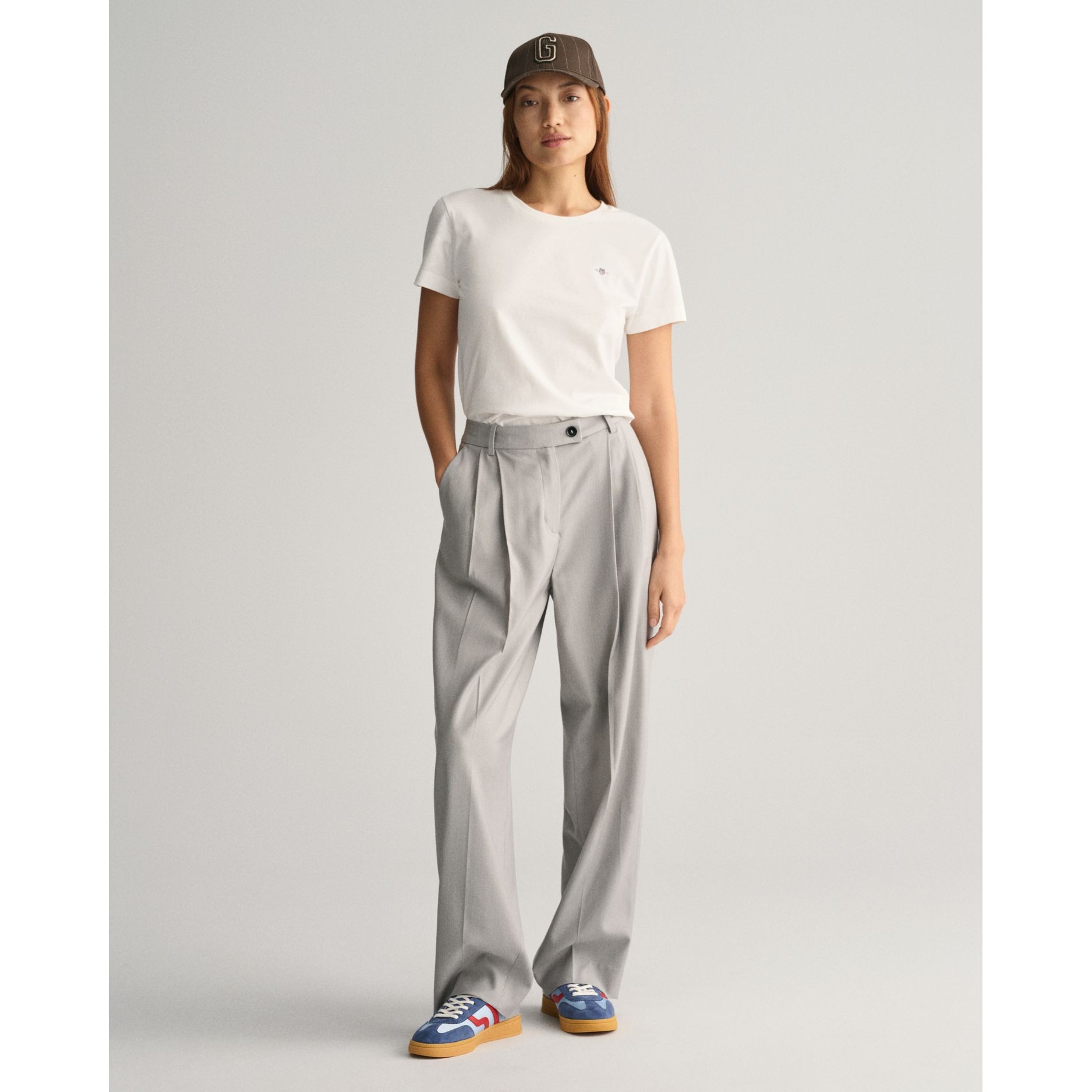 GANT Marškinėliai moterims, Balta 7