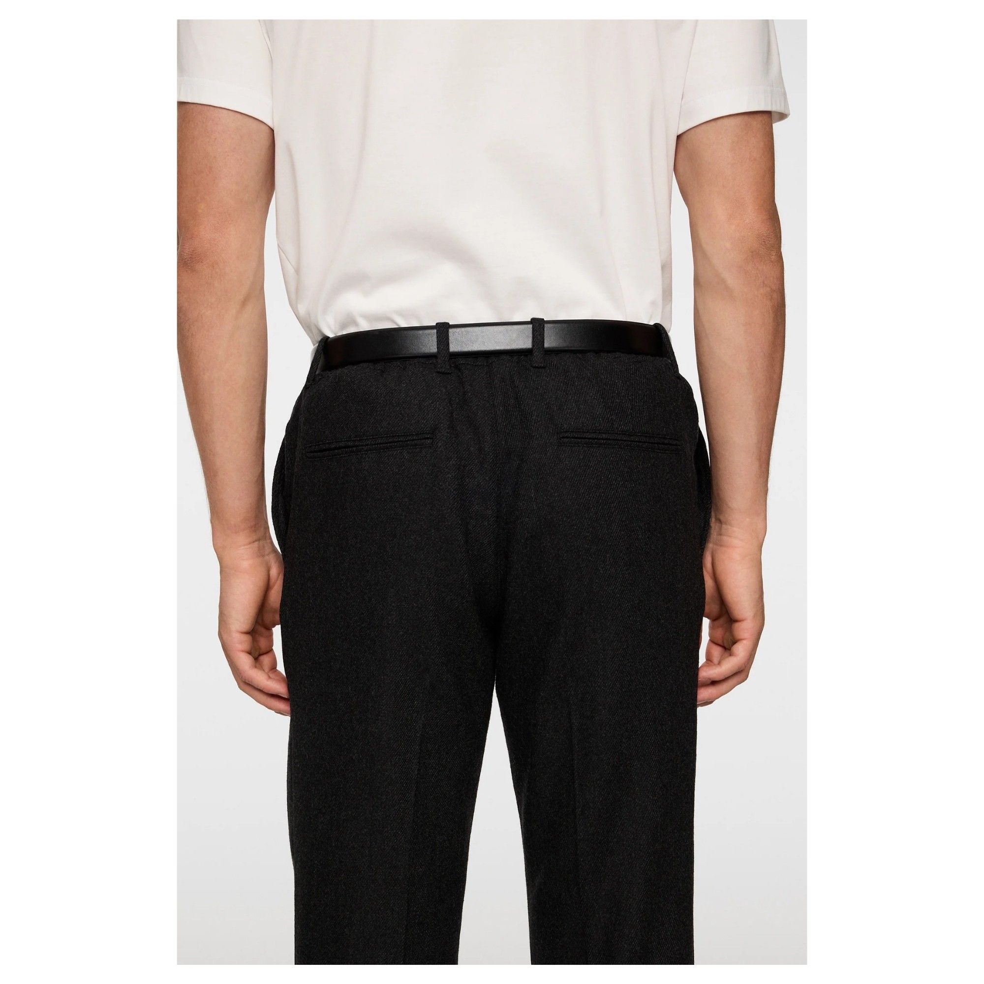 J.LINDEBERG Kelnės vyrams, Pilka, Soren twill cash flannel pants 3