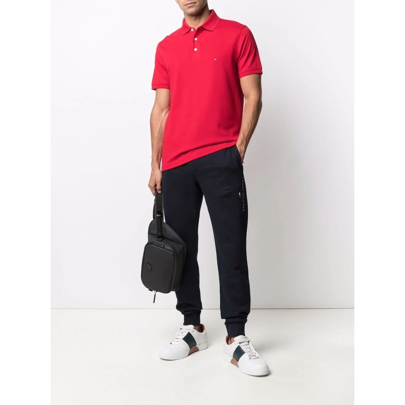 TOMMY HILFIGER Polo marškiniai ilgos rank. vyrams, Raudona, 1985 slim polo 2