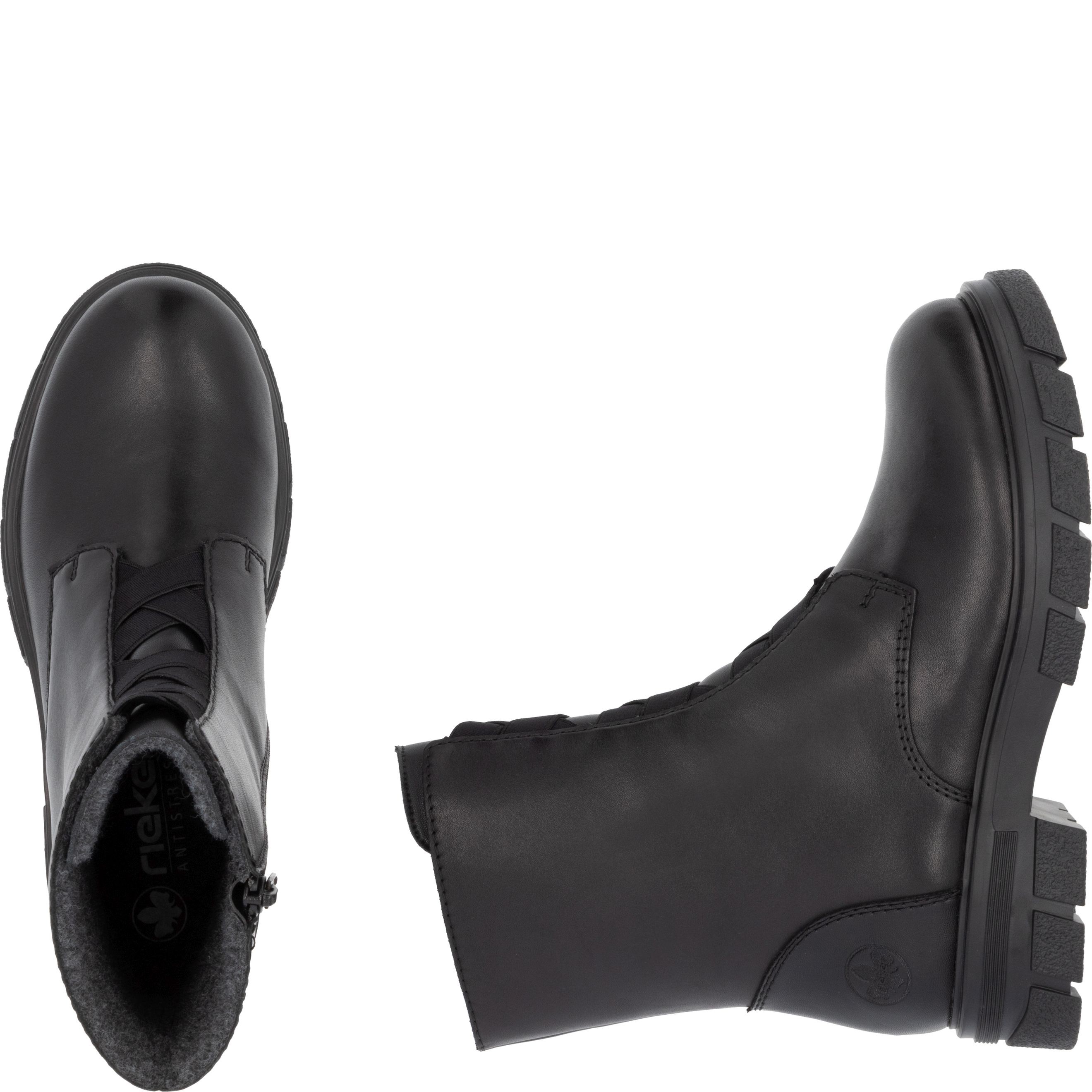 RIEKER Aulinukai moterims, Juoda, Ladies mid height boots 11