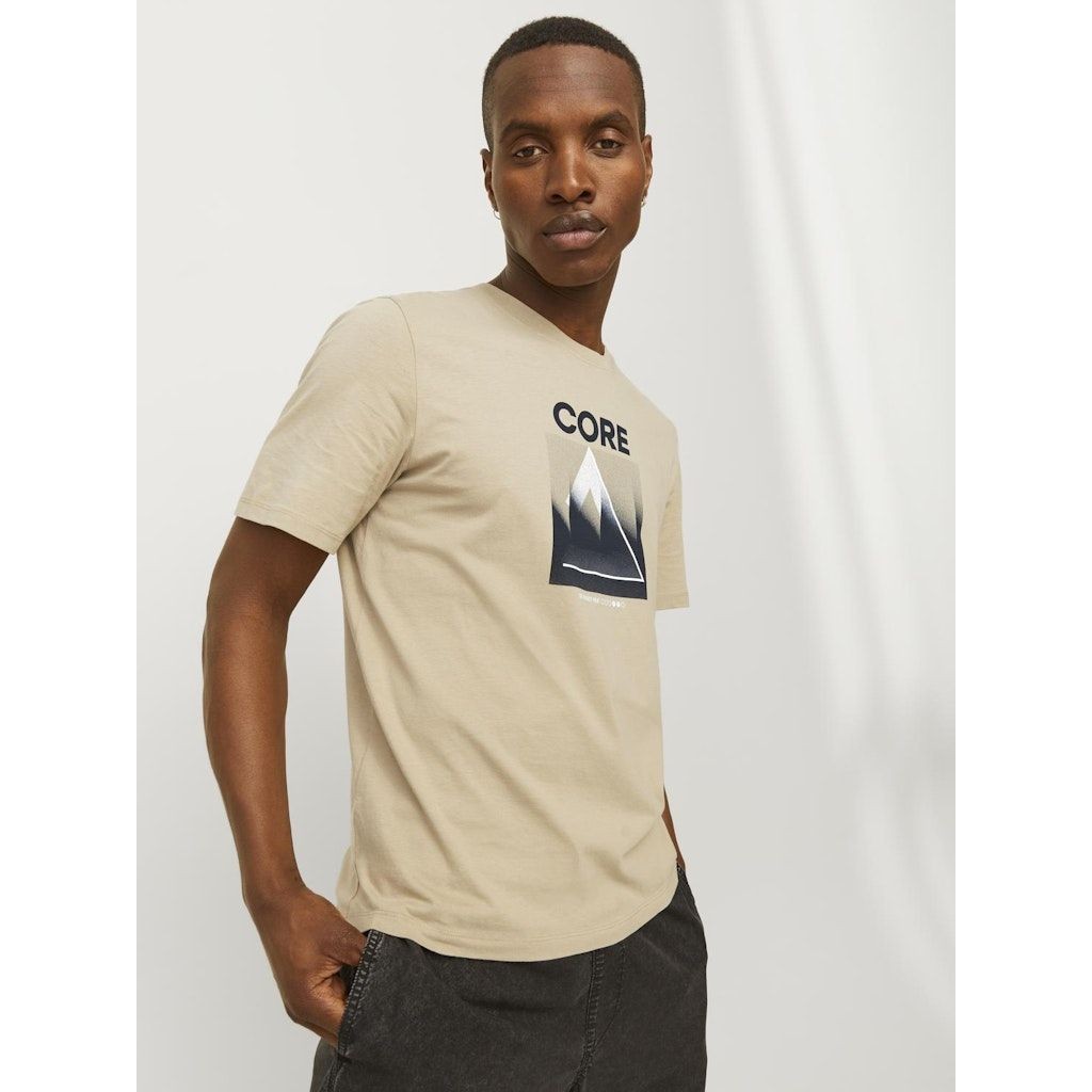 JACK & JONES Marškinėliai vyrams, Ruda, JCOSTAR TEE SS CREW 7