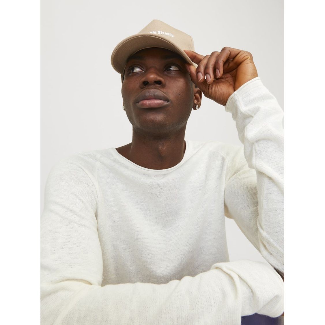 JACK & JONES Megztinis vyrams, Balta, Jjelinen pullover 3