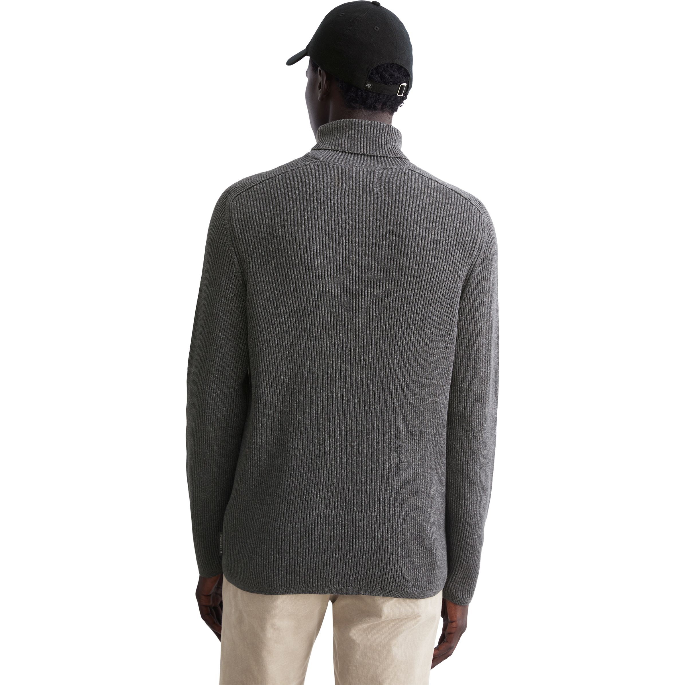 MARC O'POLO Megztinis su kaklu vyrams, Pilka, Turtleneck M29502160338 3