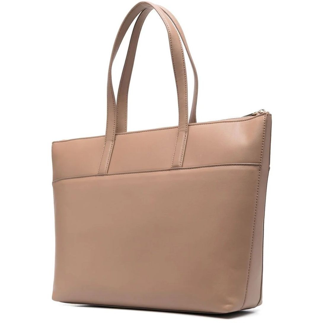 CALVIN KLEIN Pirkinių krepšys moterims, Smėlio, MUST SHOPPER LG W/SLIP PKT 2