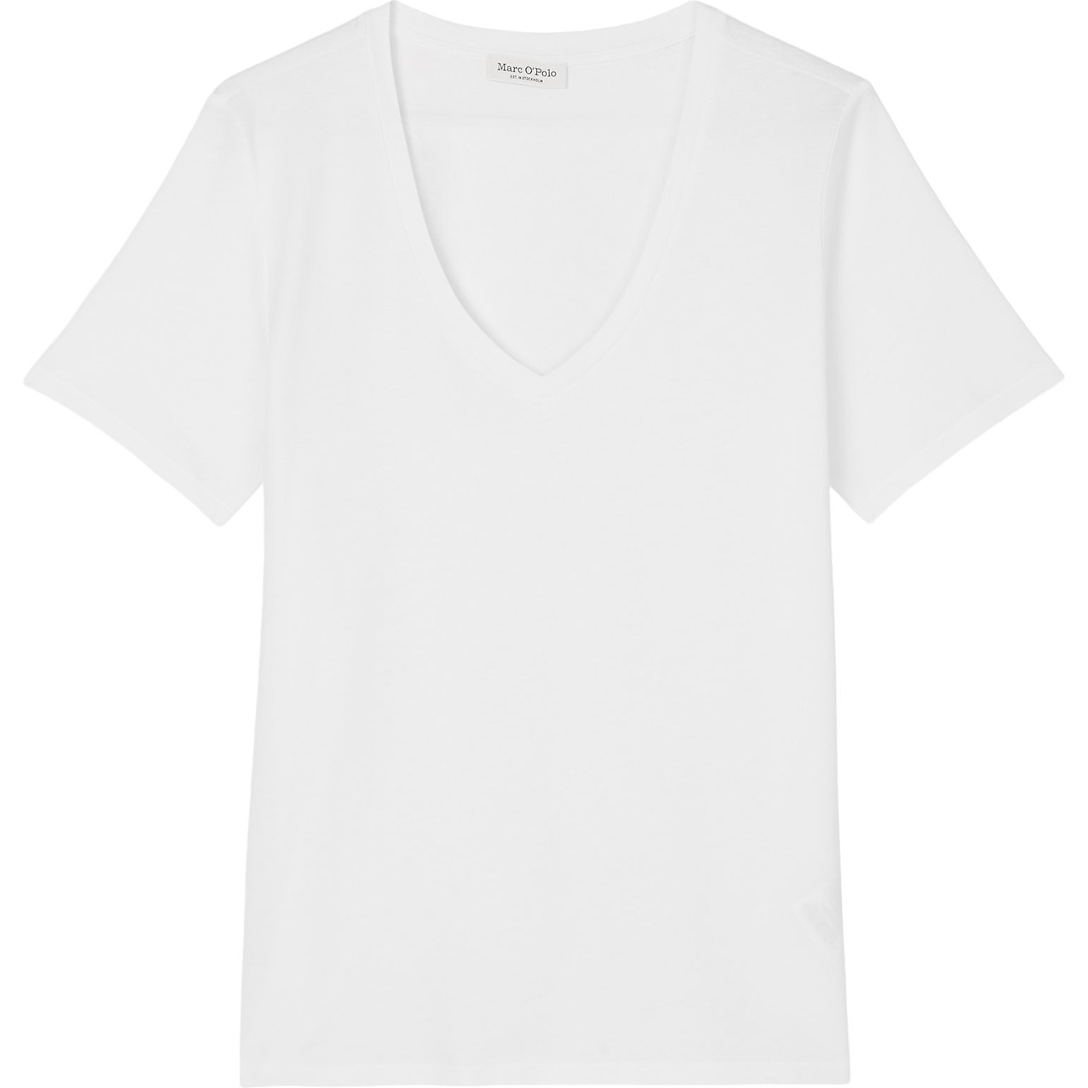 MARC O'POLO Marškinėliai moterims, Balta, T-shirt LS 1