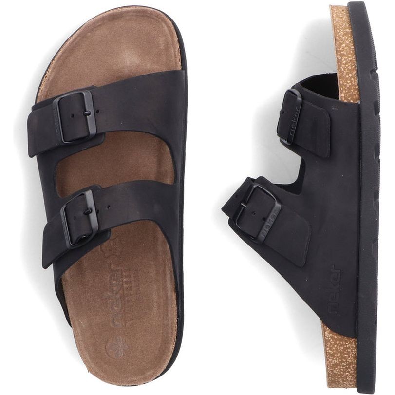 RIEKER Šlepetės vyrams, Juoda, Slippers 8