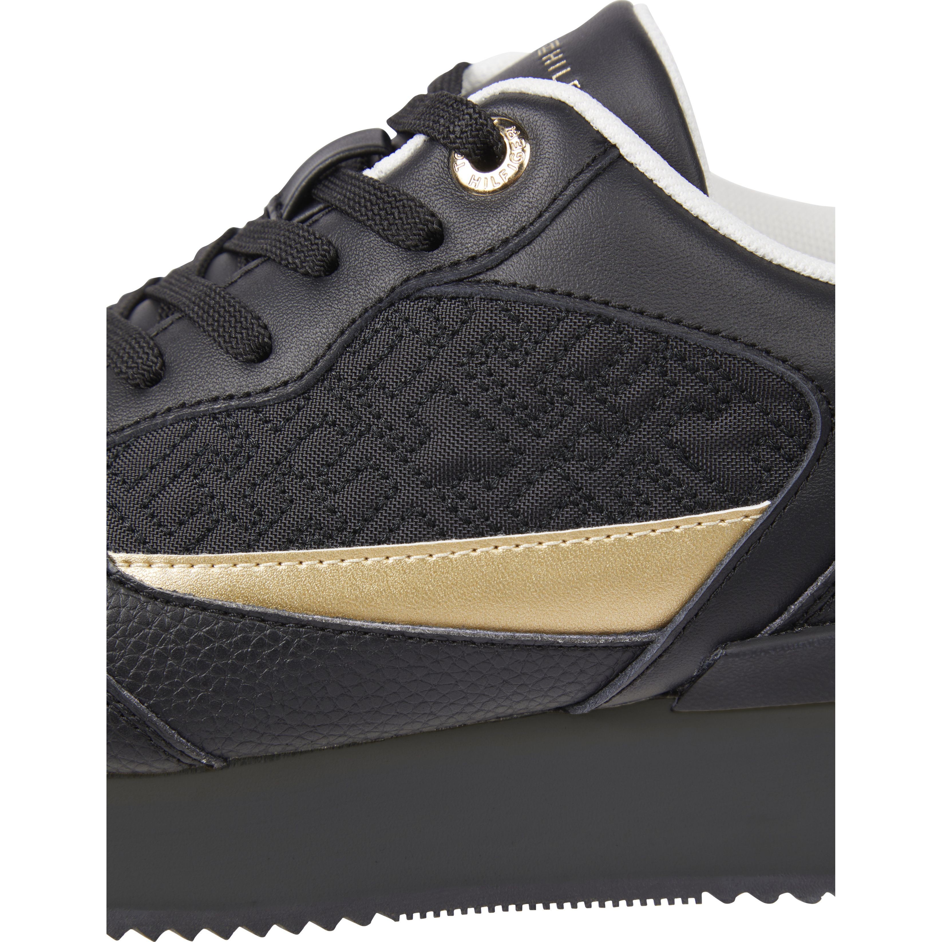 TOMMY HILFIGER Laisvalaikio bateliai moterims, Juoda, Monogram runner leisure 5