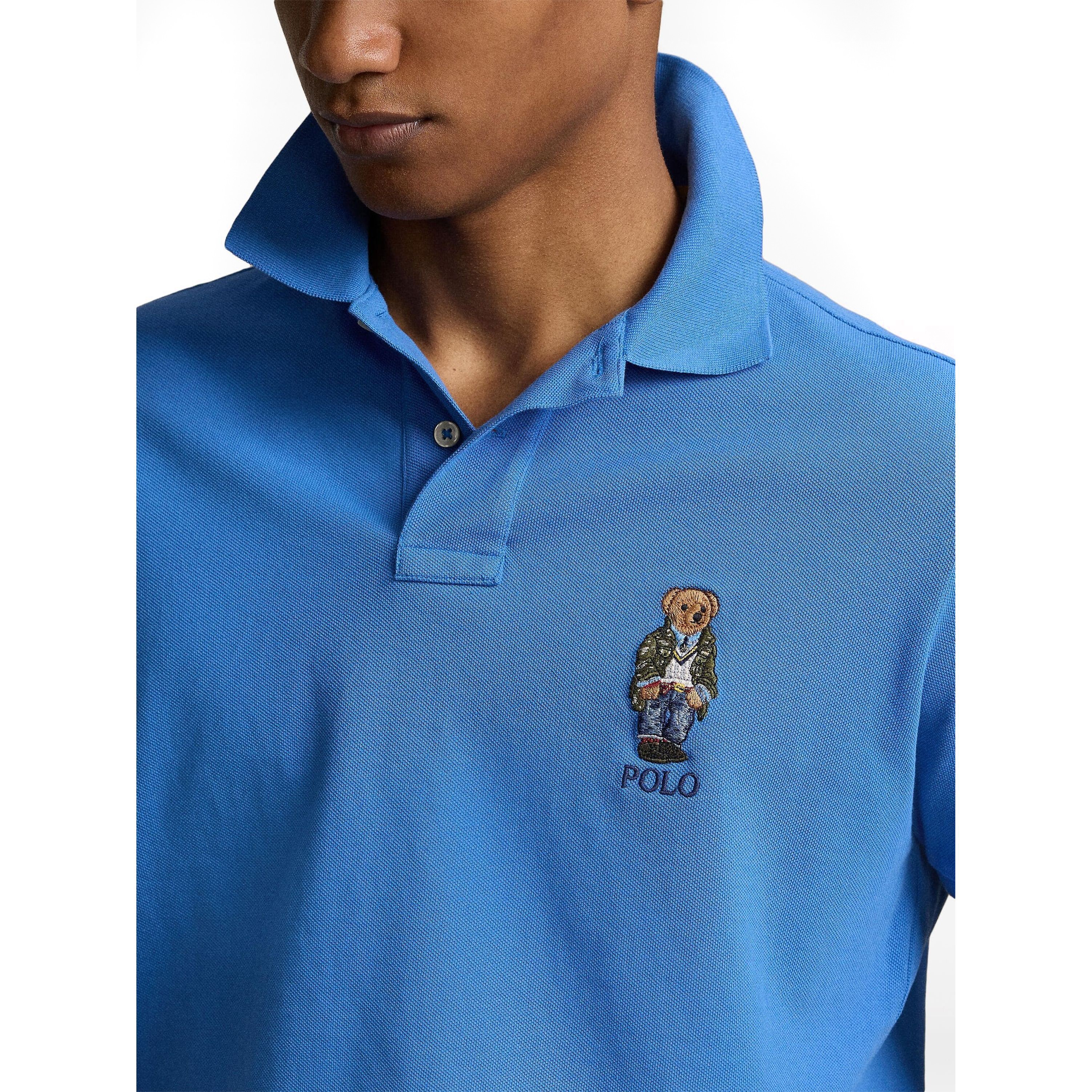 POLO RALPH LAUREN Polo marškiniai trumpos rank. vyrams, Mėlyna, Short sleeve polo shirt 4