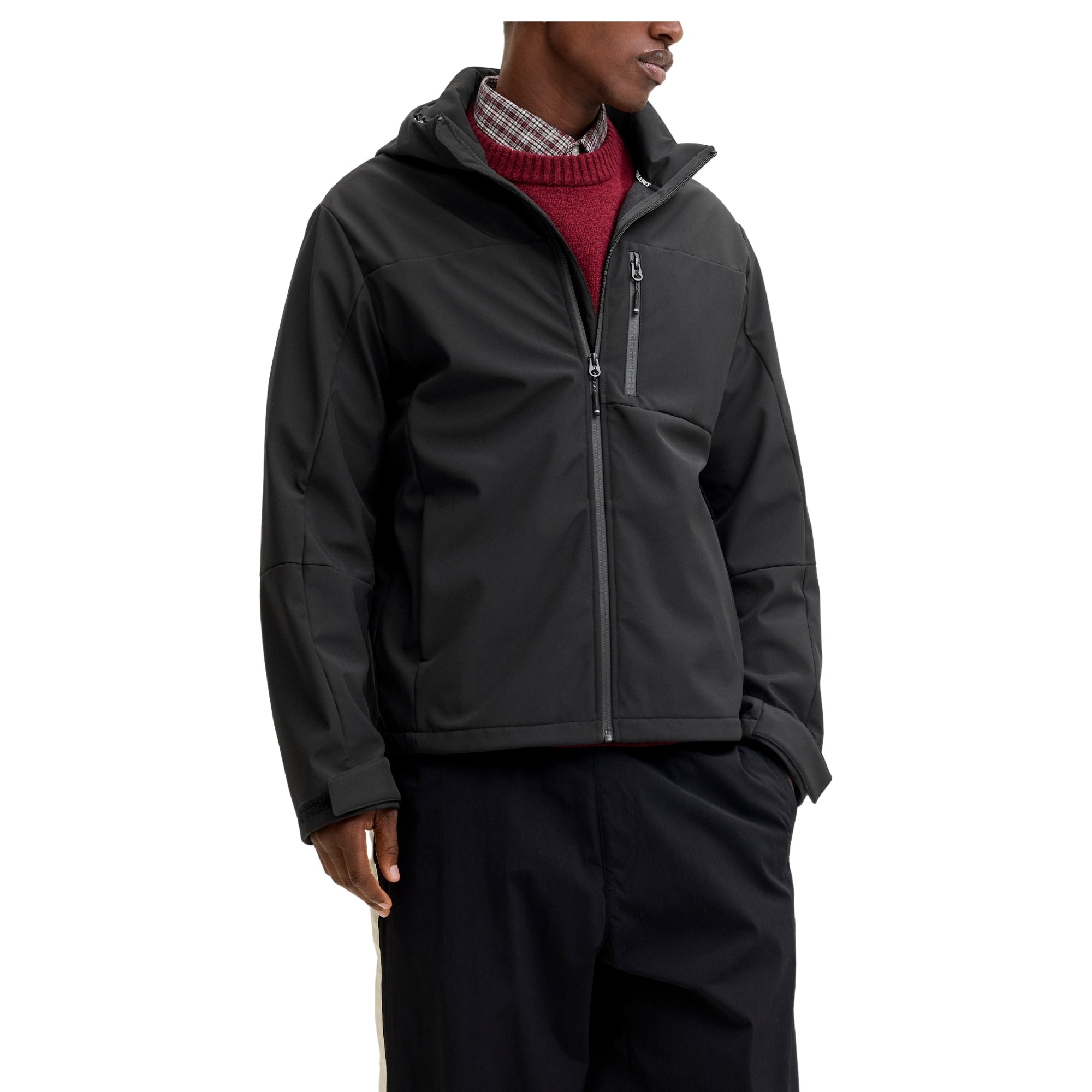 JACK & JONES Striukė vyrams, Juoda, North softshell 1