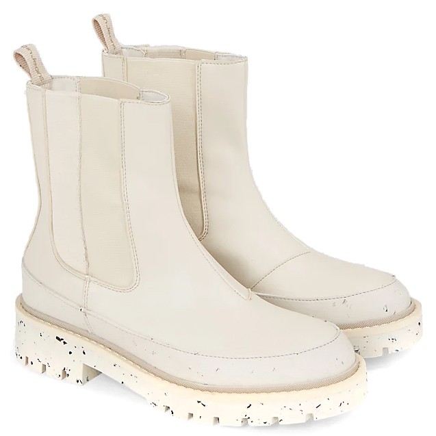 CALVIN KLEIN JEANS Aulinukai moterims, Smėlio, Combat chelsea boot 1