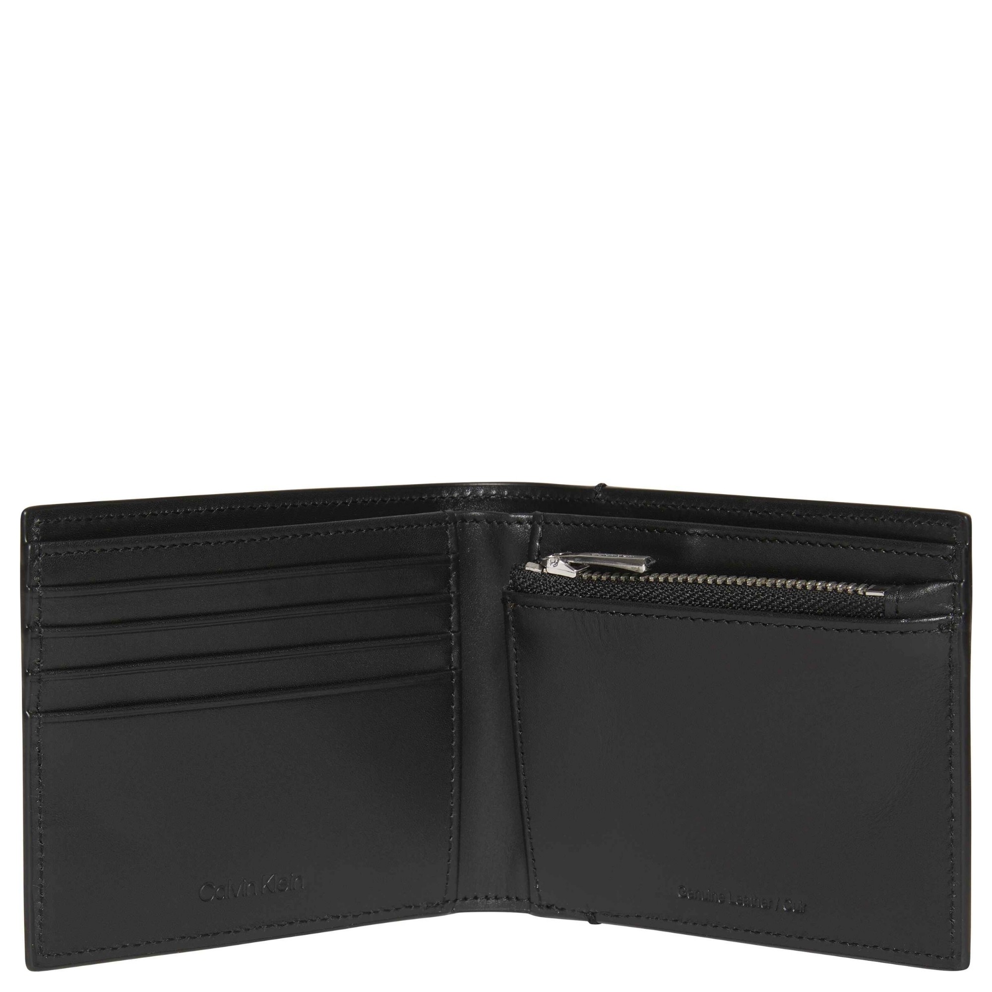 CALVIN KLEIN Piniginė vyrams, Juoda, plaque billfold wallet 3