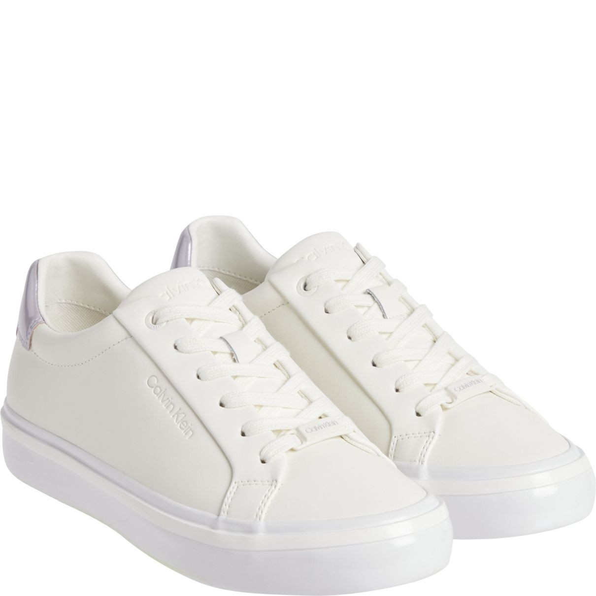 CALVIN KLEIN Sportiniai bateliai moterims, Balta, Vulc lace up sport shoe 1