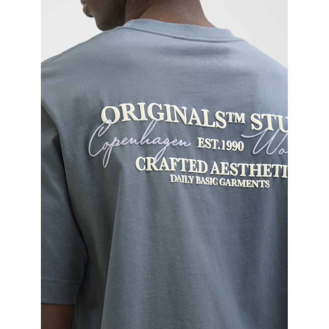 JACK & JONES Marškinėliai vyrams, Žalia, Islington type tee 5