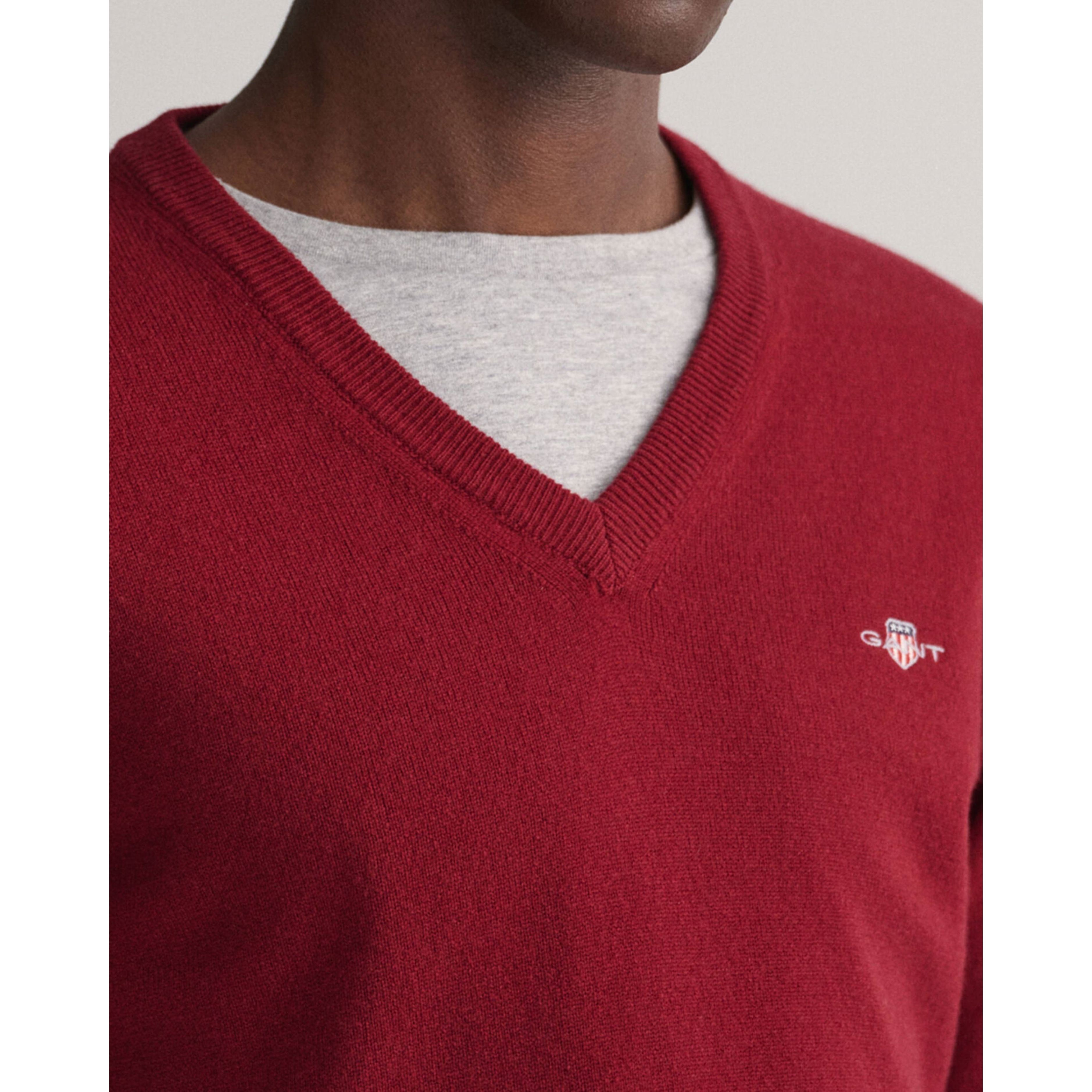 GANT Megztinis vyrams, Raudona, SUPERFINE LAMBSWOOL 4