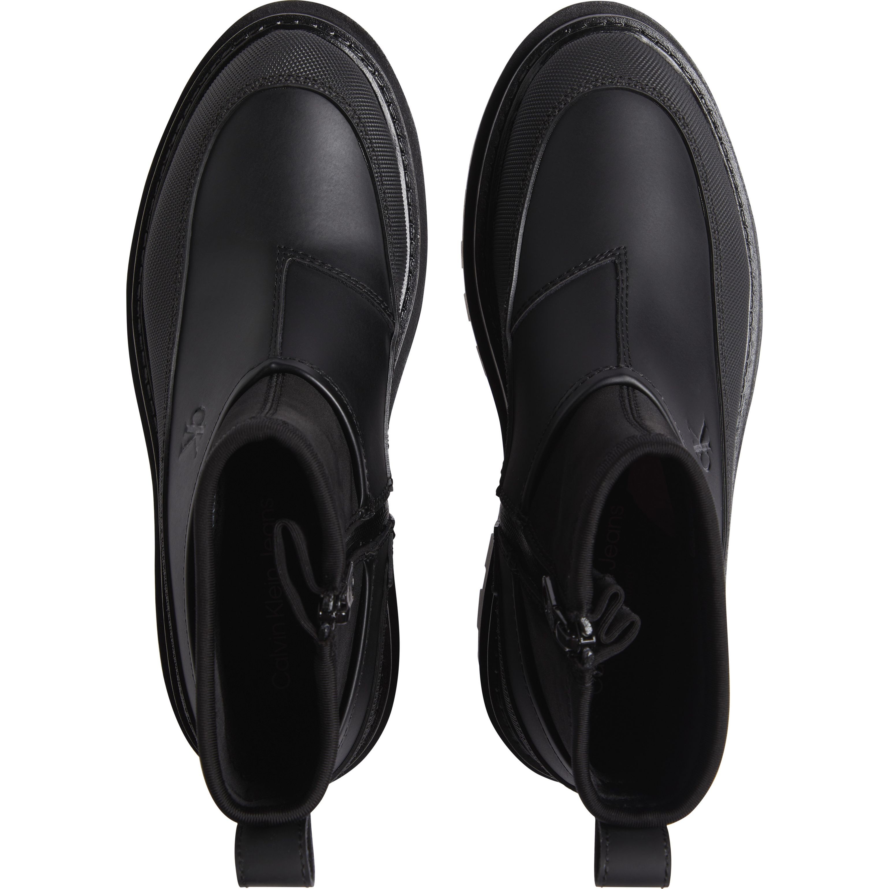 CALVIN KLEIN JEANS Aulinukai moterims, Juoda, Flatform rainboot low 4