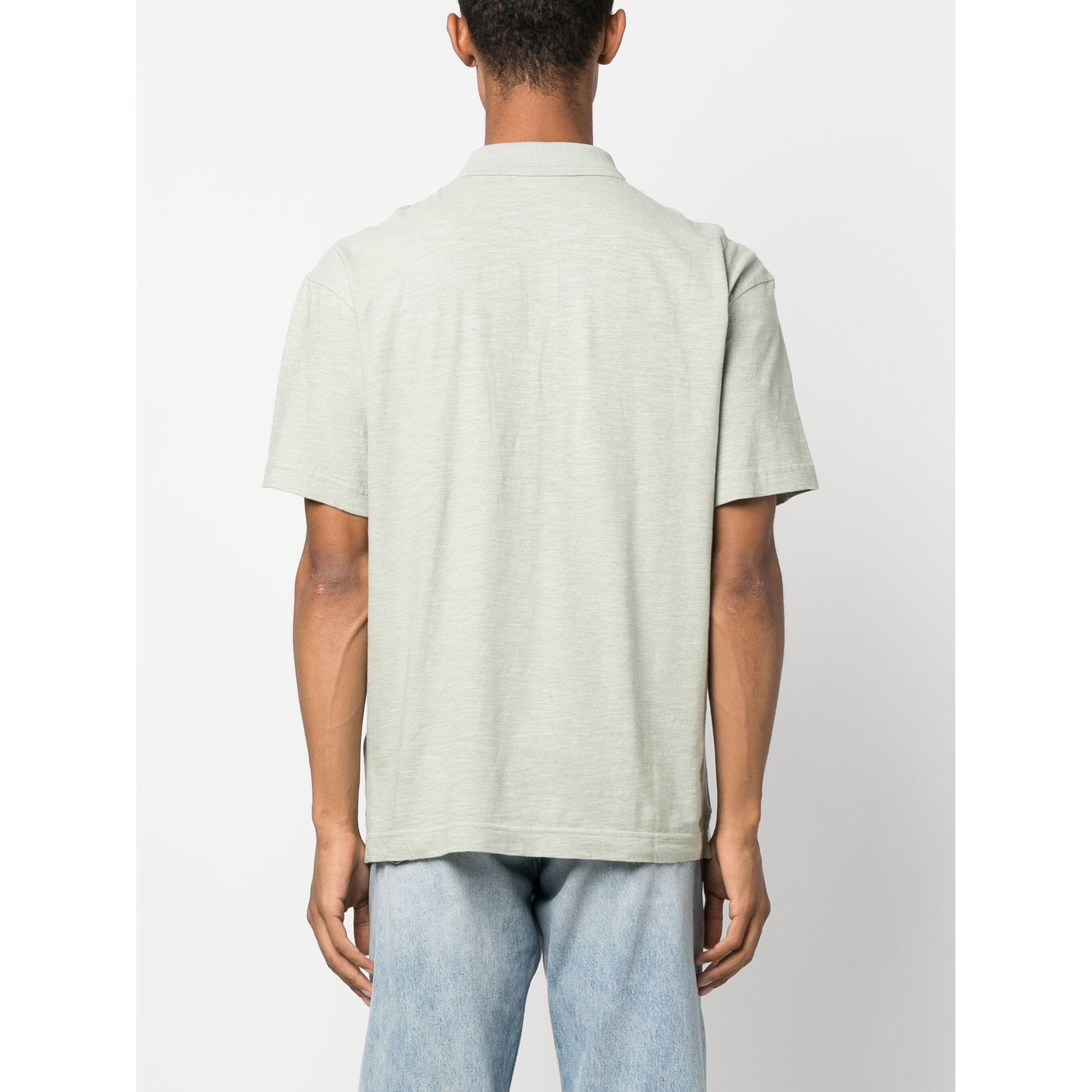 CALVIN KLEIN Polo marškiniai trumpos rank. vyrams, Pilka, Polo linen blend comfort 3