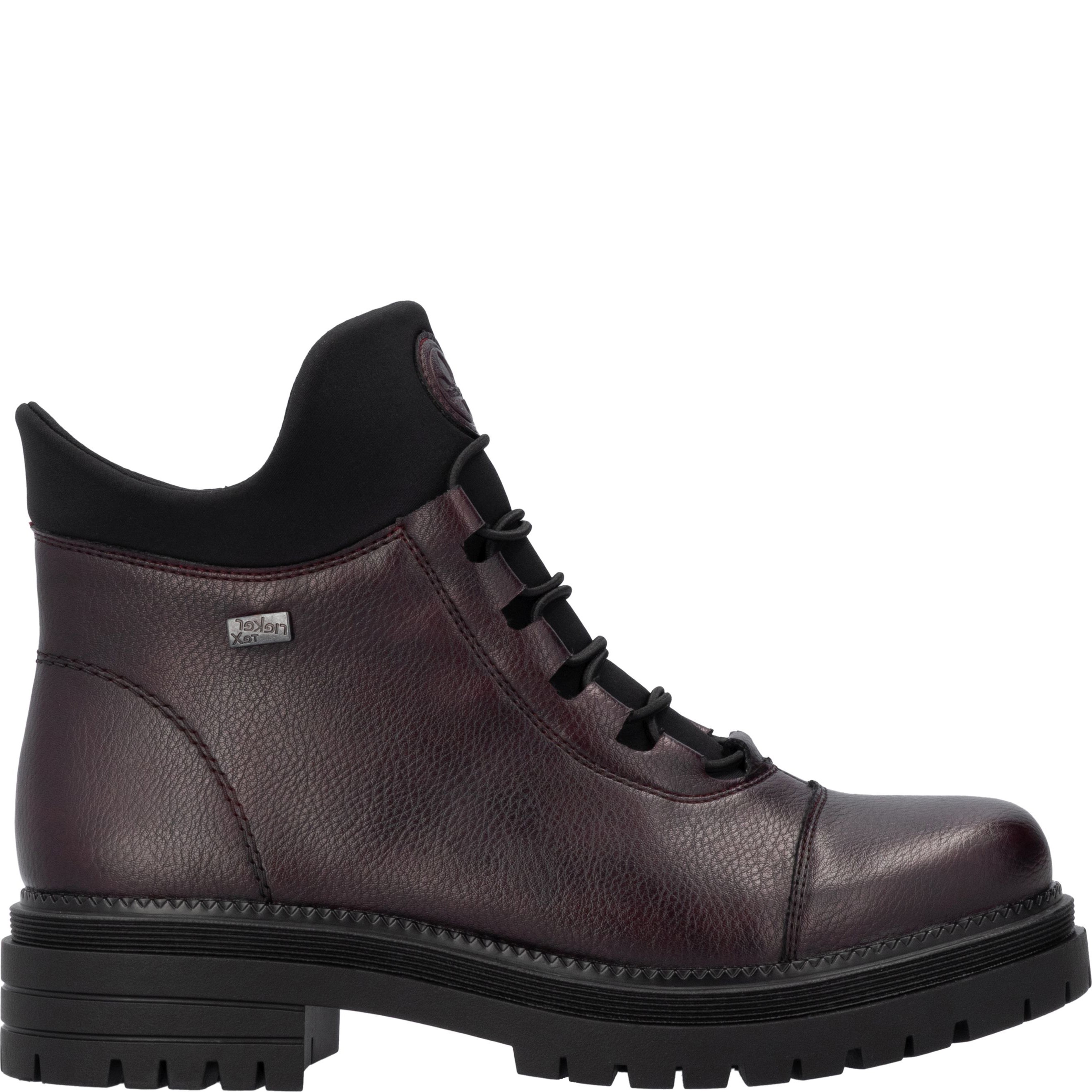 RIEKER Aulinukai moterims, Raudona, Ladies mid height boots 4