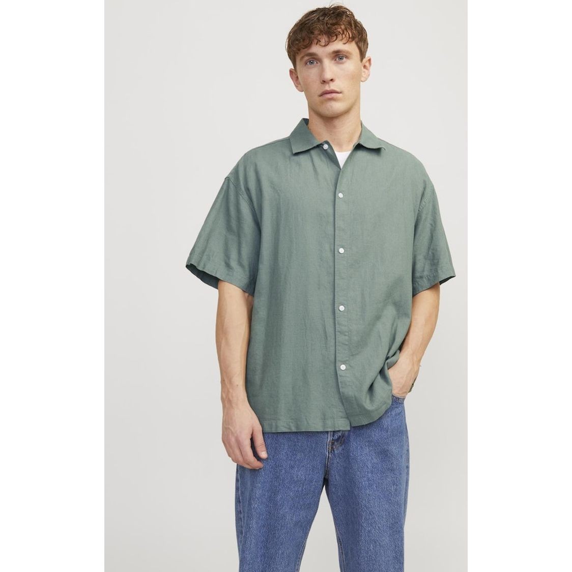 JACK & JONES Marškiniai vyrams, Žalia, Jorfaro shirts 2