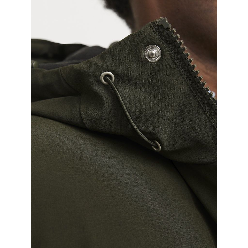 JACK & JONES Lietpaltis vyrams, Chaki, Trek parka 2