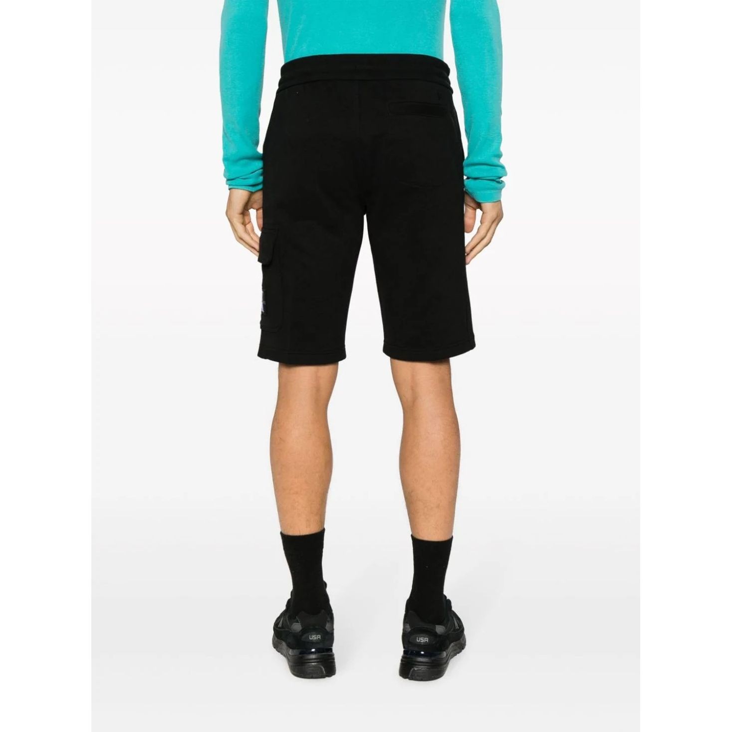 CALVIN KLEIN JEANS Šortai vyrams, Juoda, Badge cargo hwk short 3