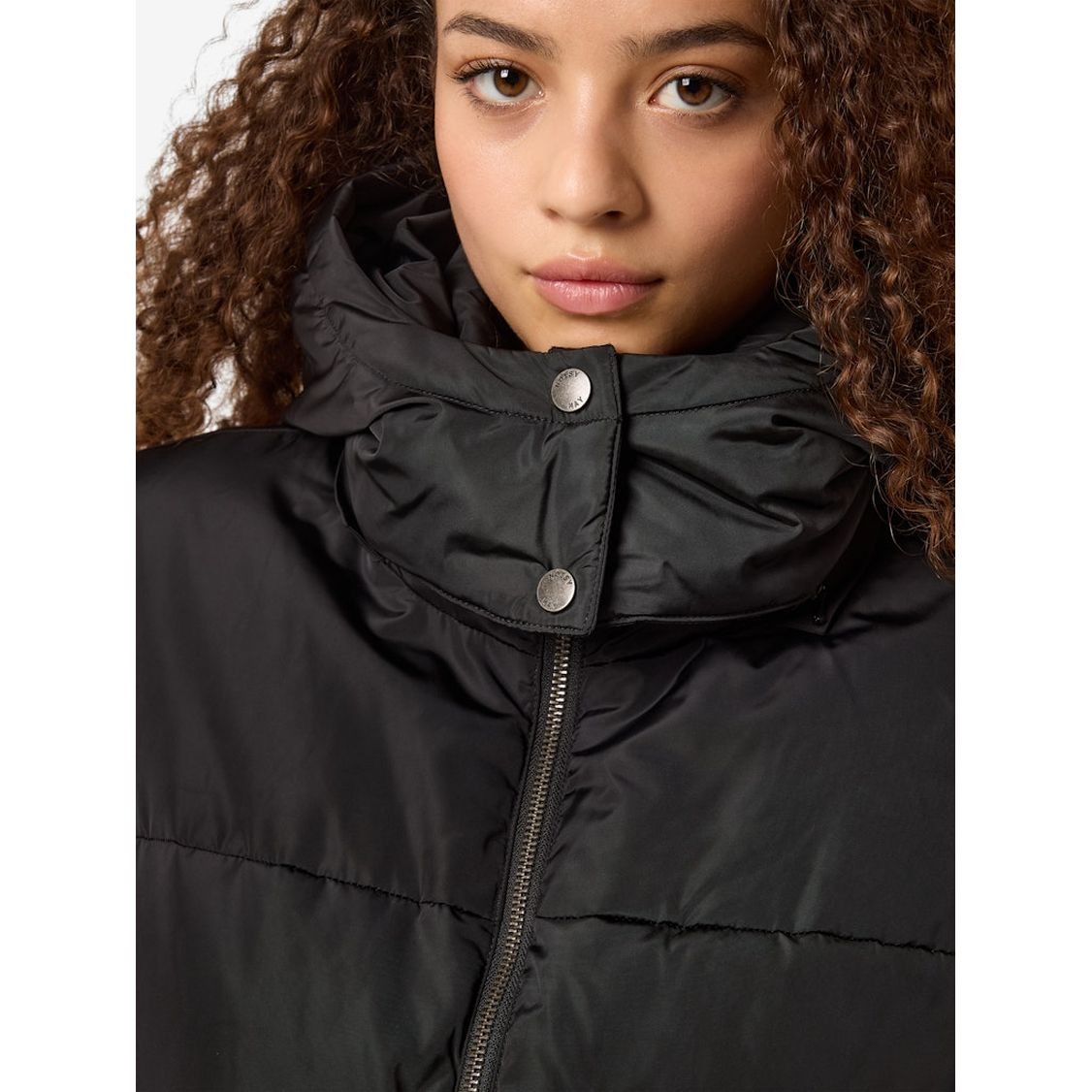 NOISY MAY Pūkinis paltas moterims, Juoda, Cerise long down jacket 7