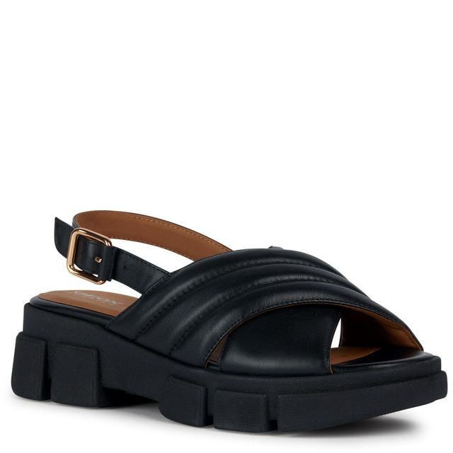 GEOX Basutės moterims, Juoda, LISBONA SANDALS 2