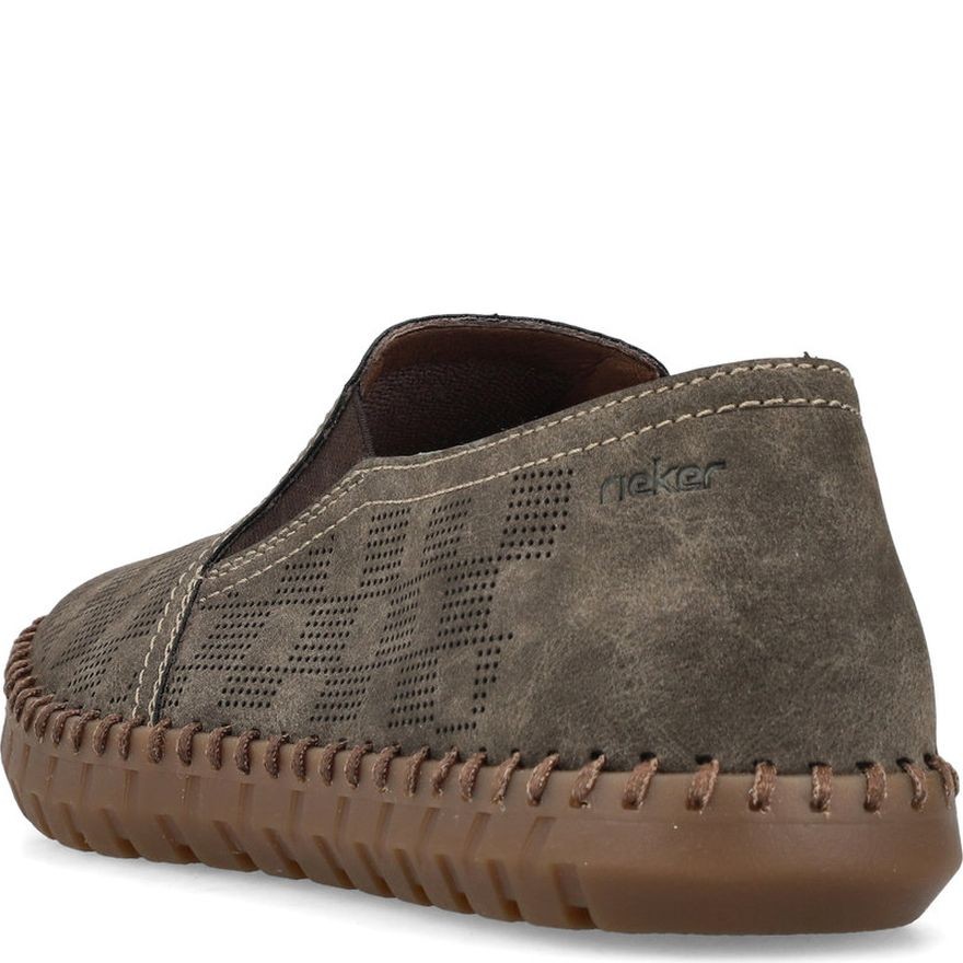 RIEKER Loaferiai vyrams, Ruda, Slipper 4