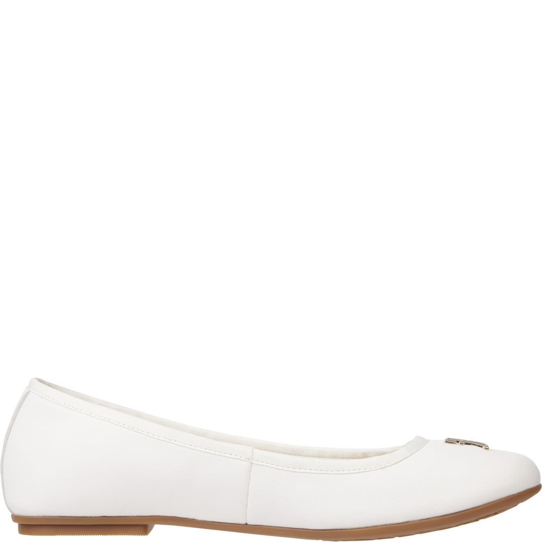 TOMMY HILFIGER Balerinos moterims, Balta, Round ballerina 3