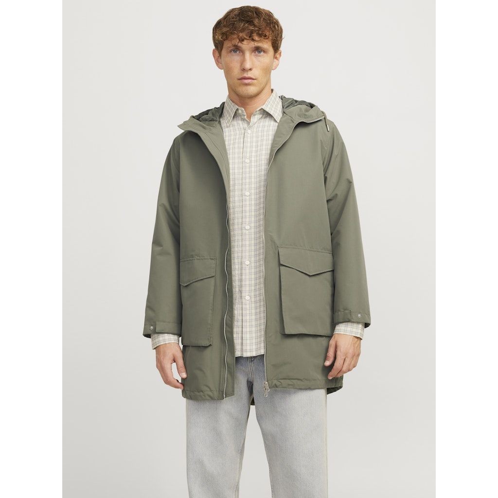 JACK & JONES Lietpaltis vyrams, Chaki, Sky light parka 4