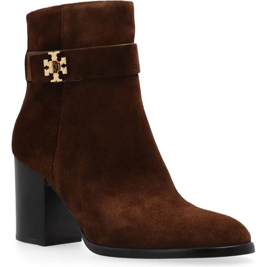 TORY BURCH Aulinukai moterims, Ruda, T lock heeled ankle boot 80mm 2