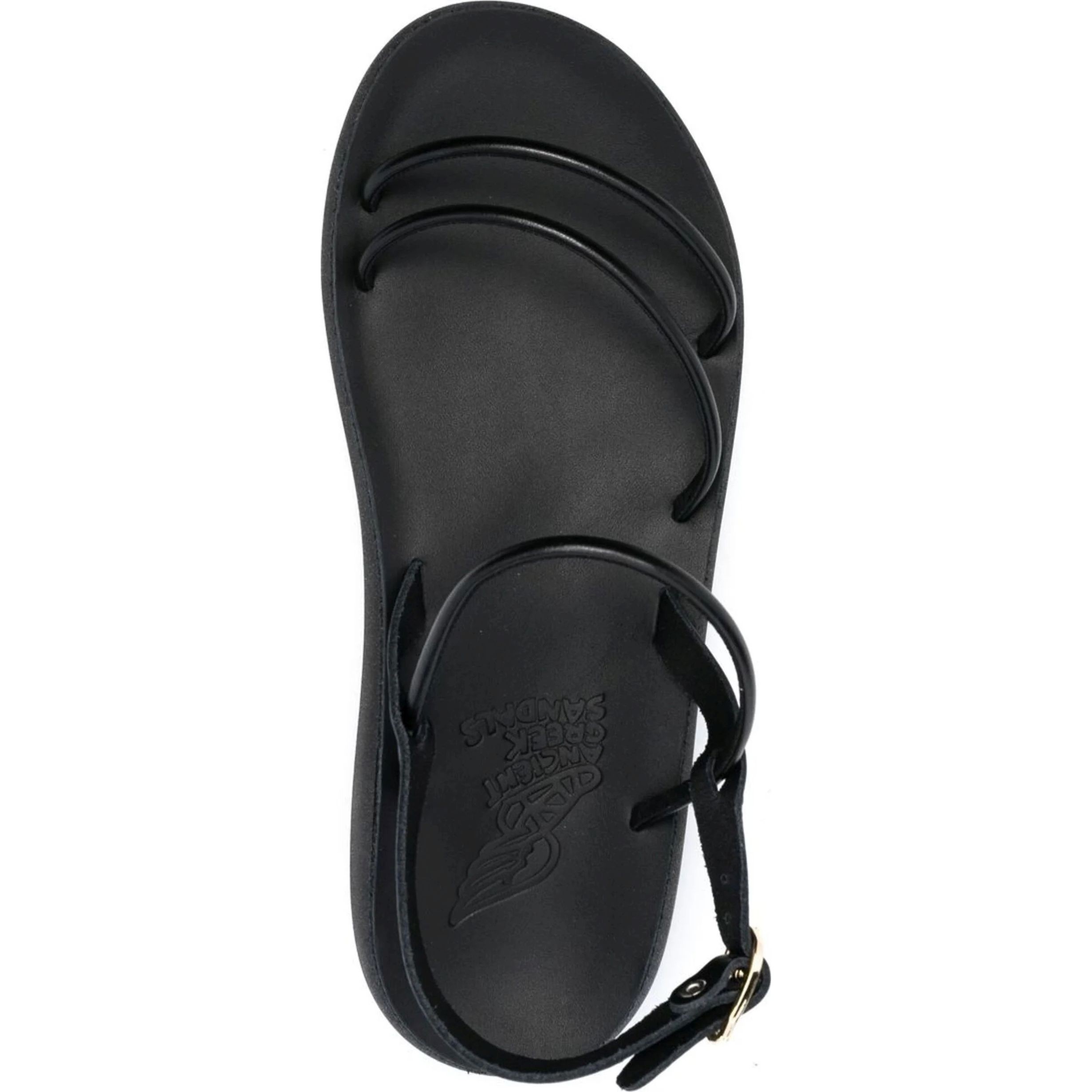 ANCIENT GREEK SANDAL Basutės moterims, Juoda, Polis synthetic leather 4