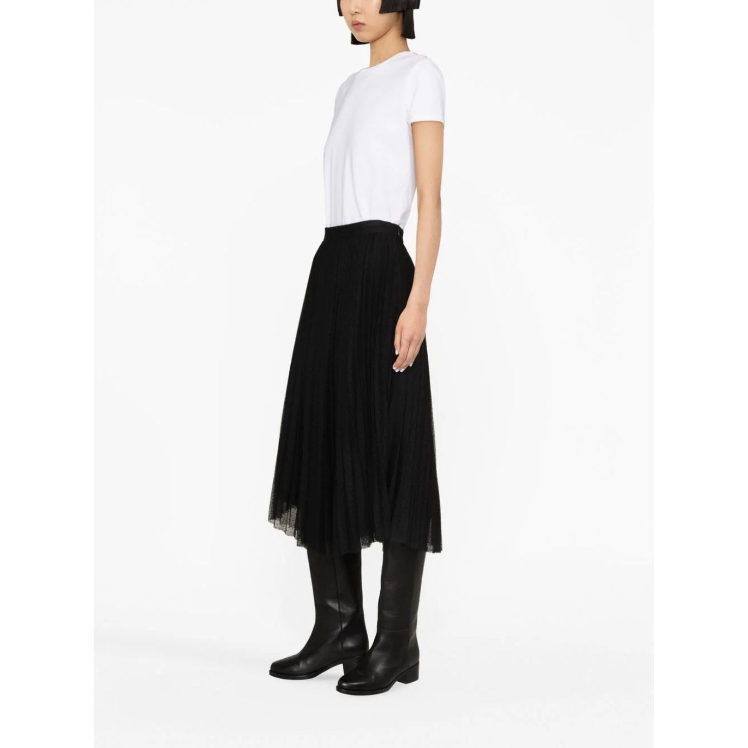 TWINSET Midi sijonas moterims, Juoda, Midi skirt 3