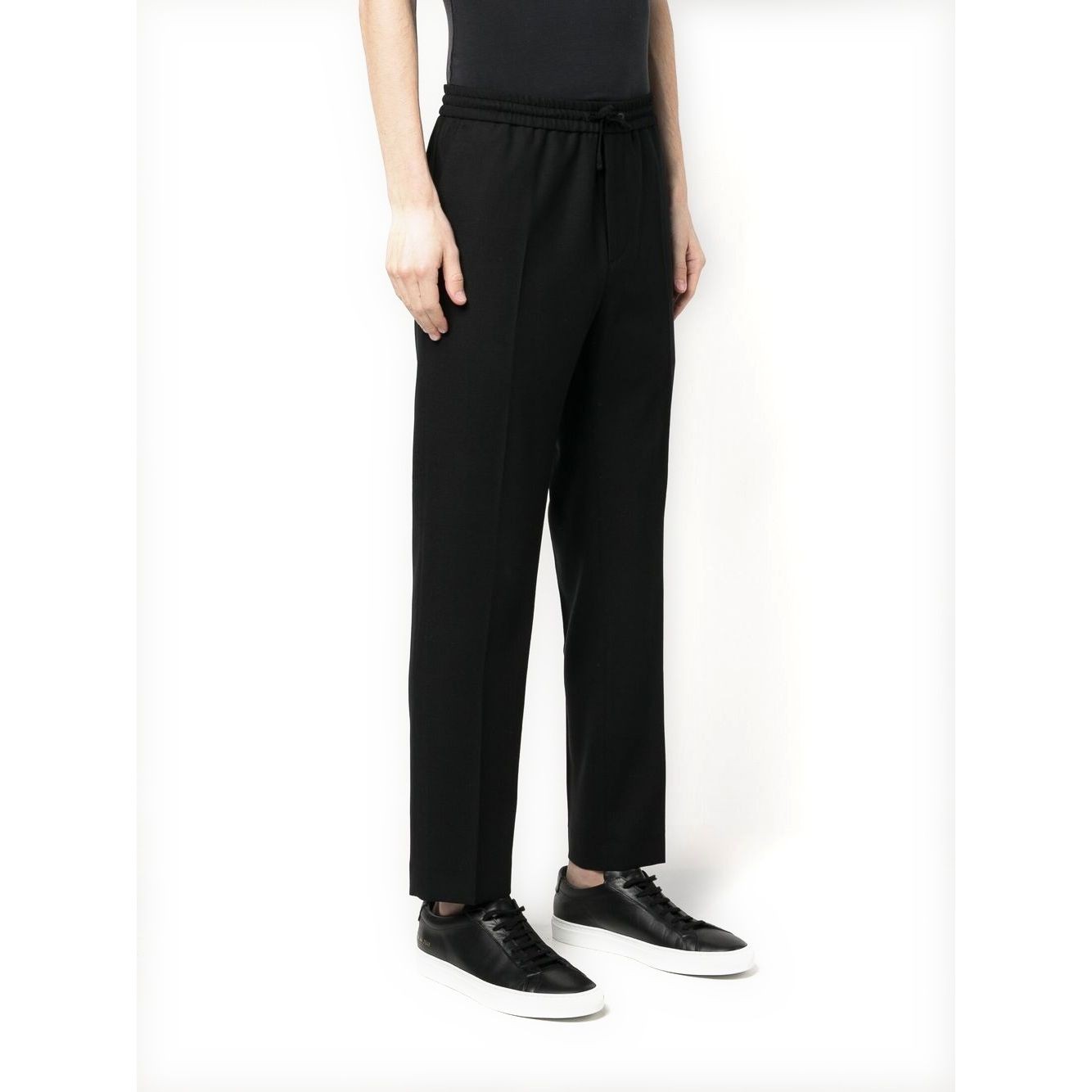 CALVIN KLEIN Sportinės kelnės vyrams, Juoda, Bi-stretch comfort wool jogger 2