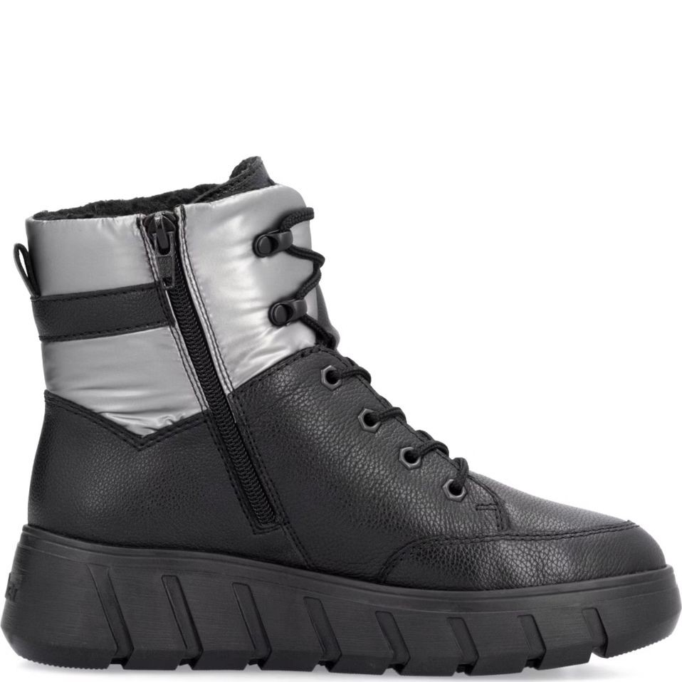 RIEKER Aulinukai moterims, Juoda, Ladies mid height boots 3