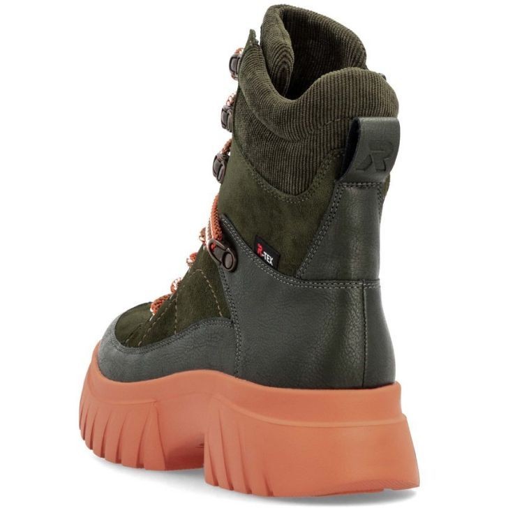 RIEKER EVOLUTION Aulinukai moterims, Žalia, Ladies mid height boots 3