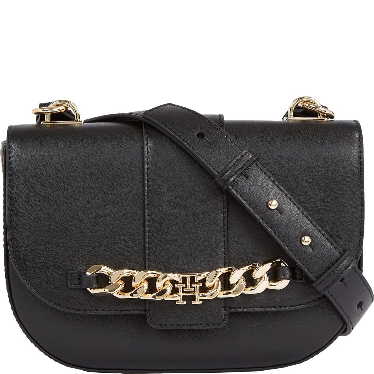 TOMMY HILFIGER Rankinė per petį moterims, Juoda, Luxe crossover 1