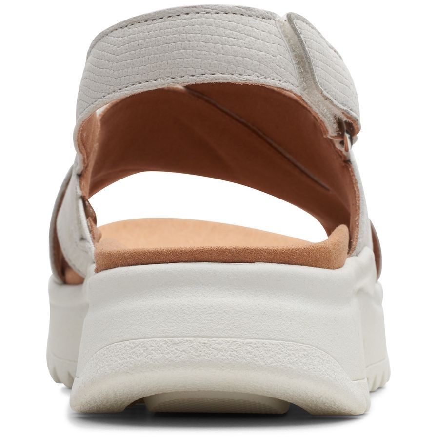 CLARKS Basutės moterims, Balta, DashLite Wish Sandals 5