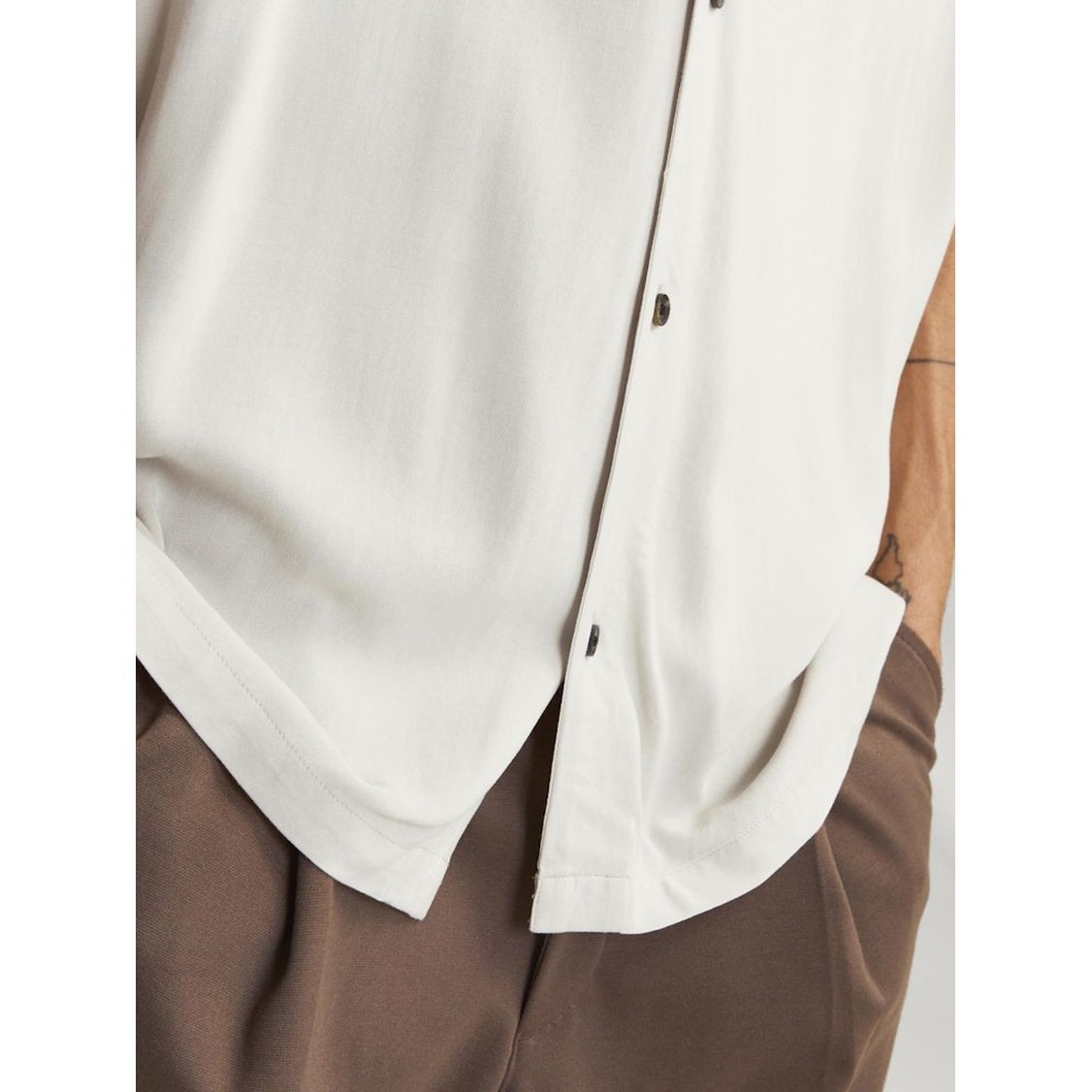 JACK & JONES Marškiniai vyrams, Smėlio, Jjejeff shirts 2