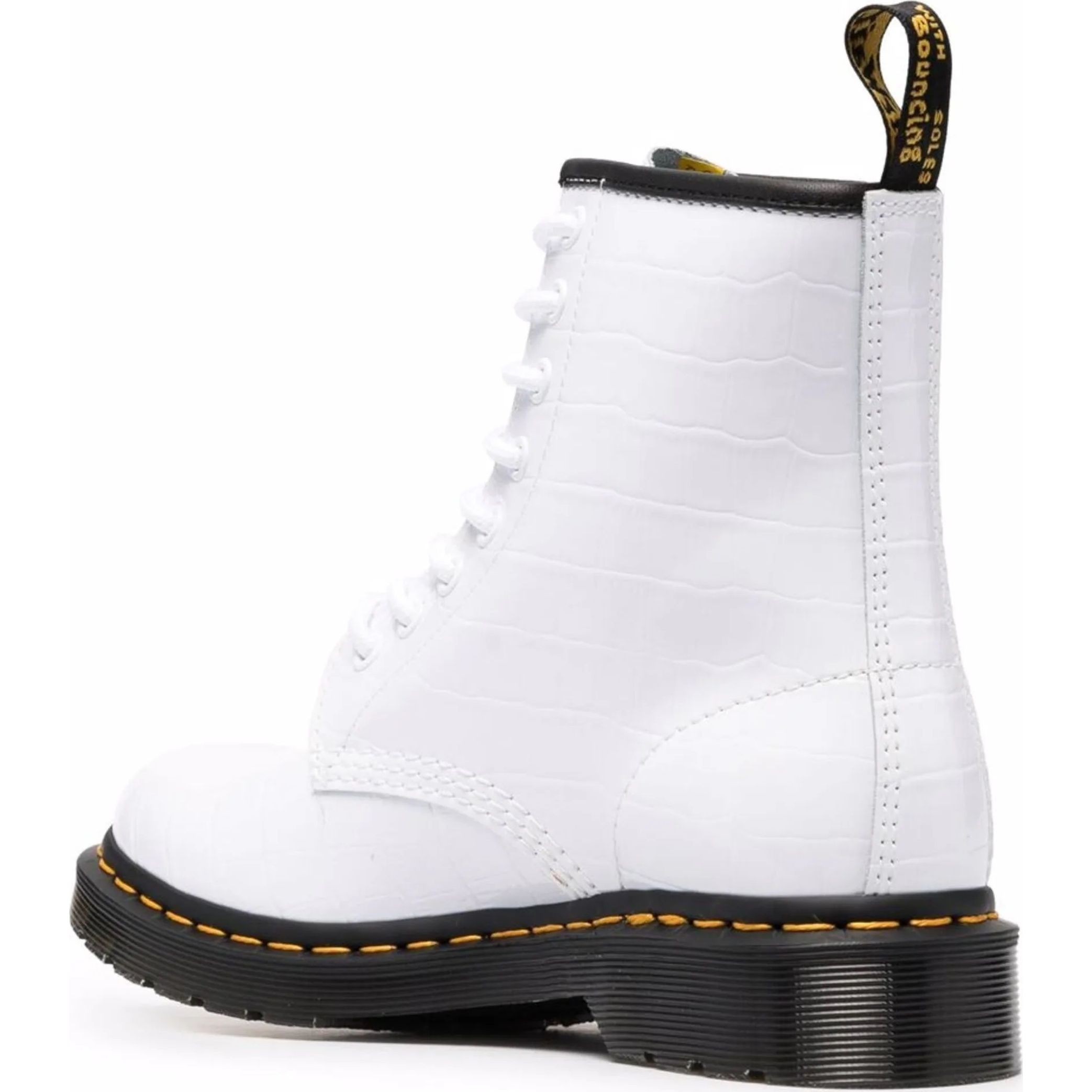 DR. MARTENS Aulinukai moterims, Balta, 1460 Lamper Emboss 3