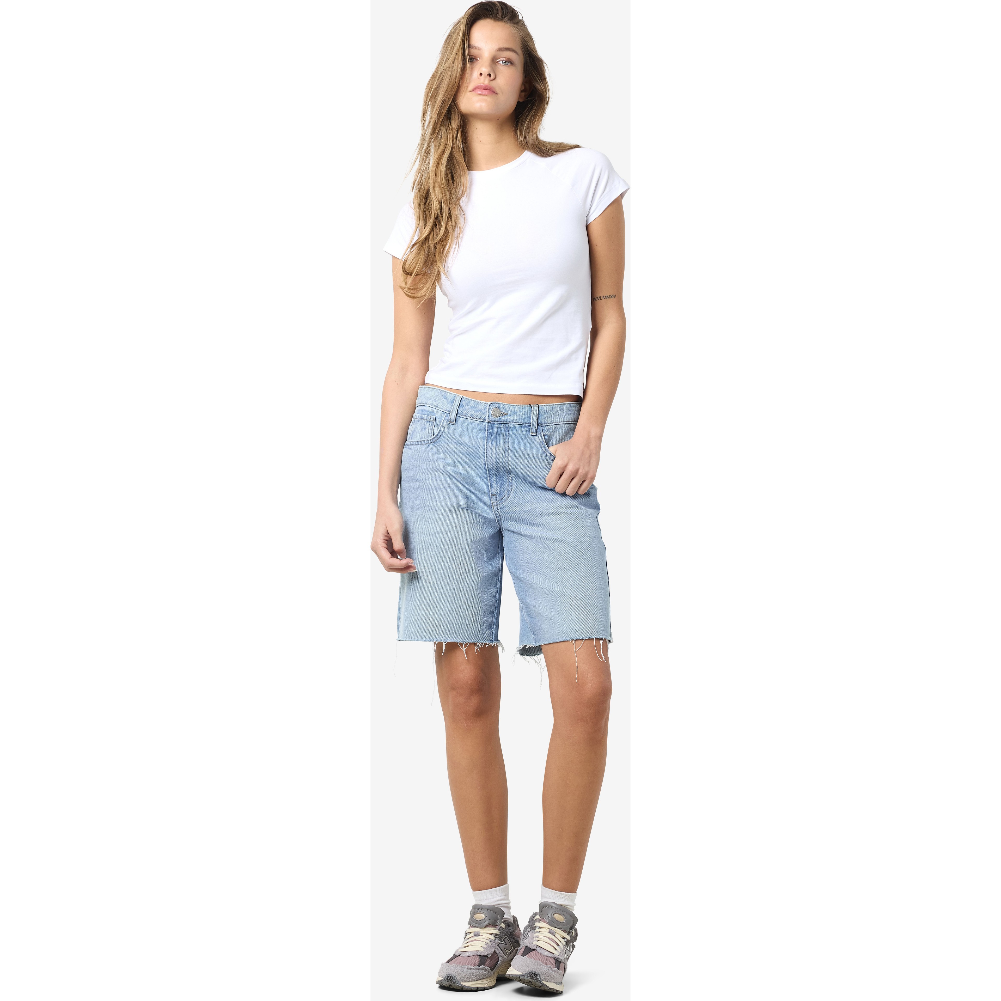 NOISY MAY Šortai moterims, Mėlyna, Holla loose short 8